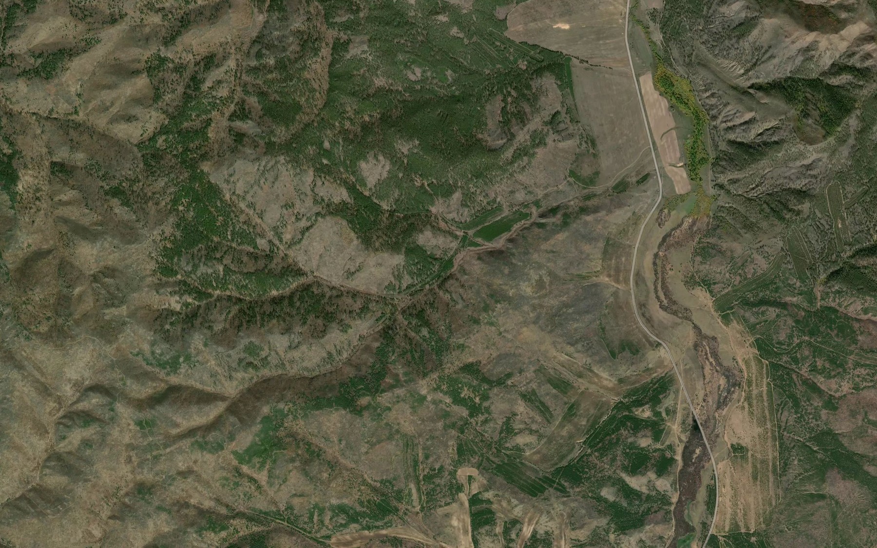 Satellite map of the Pad' Ignashkina