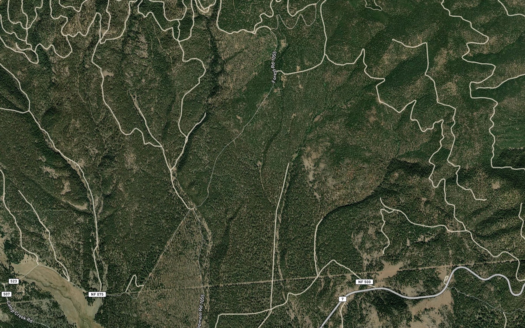 Satellite map of the Kingbolt Spring
