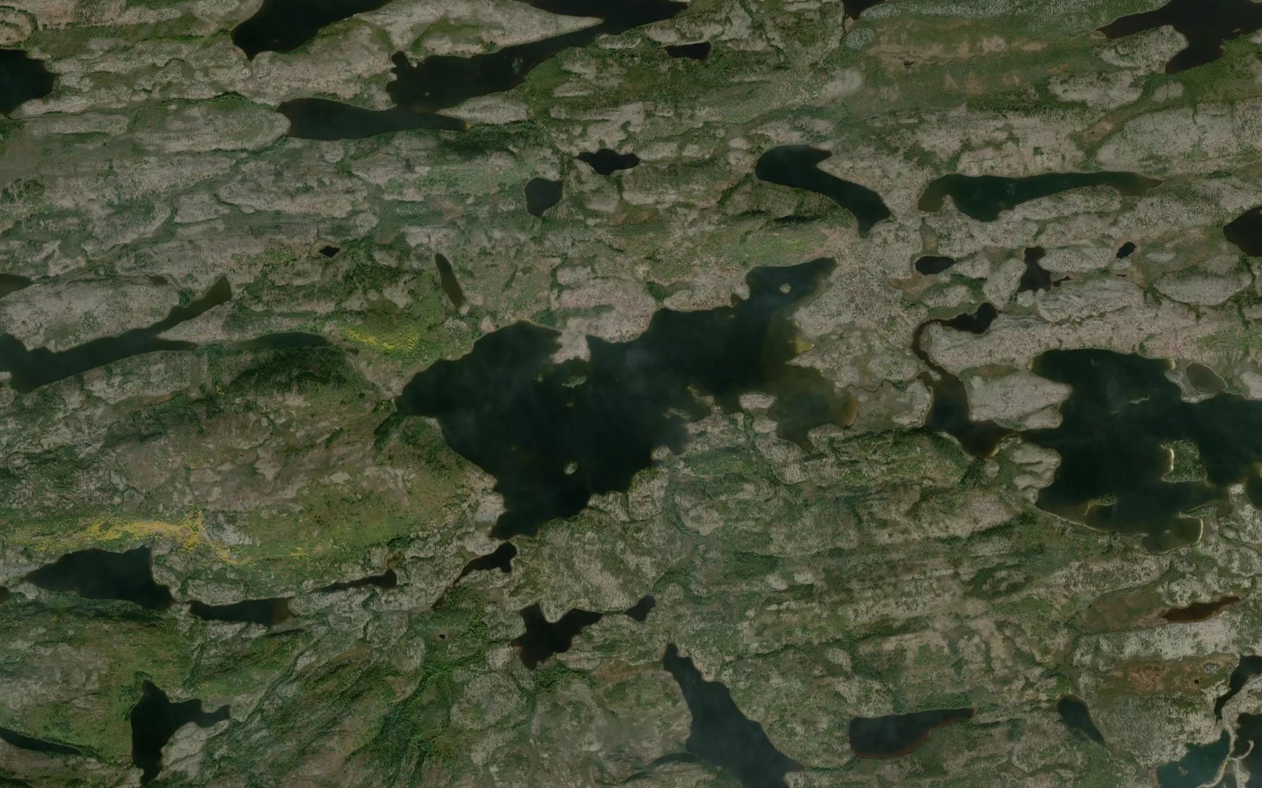 Satellite map of the Lac Amwakuskach