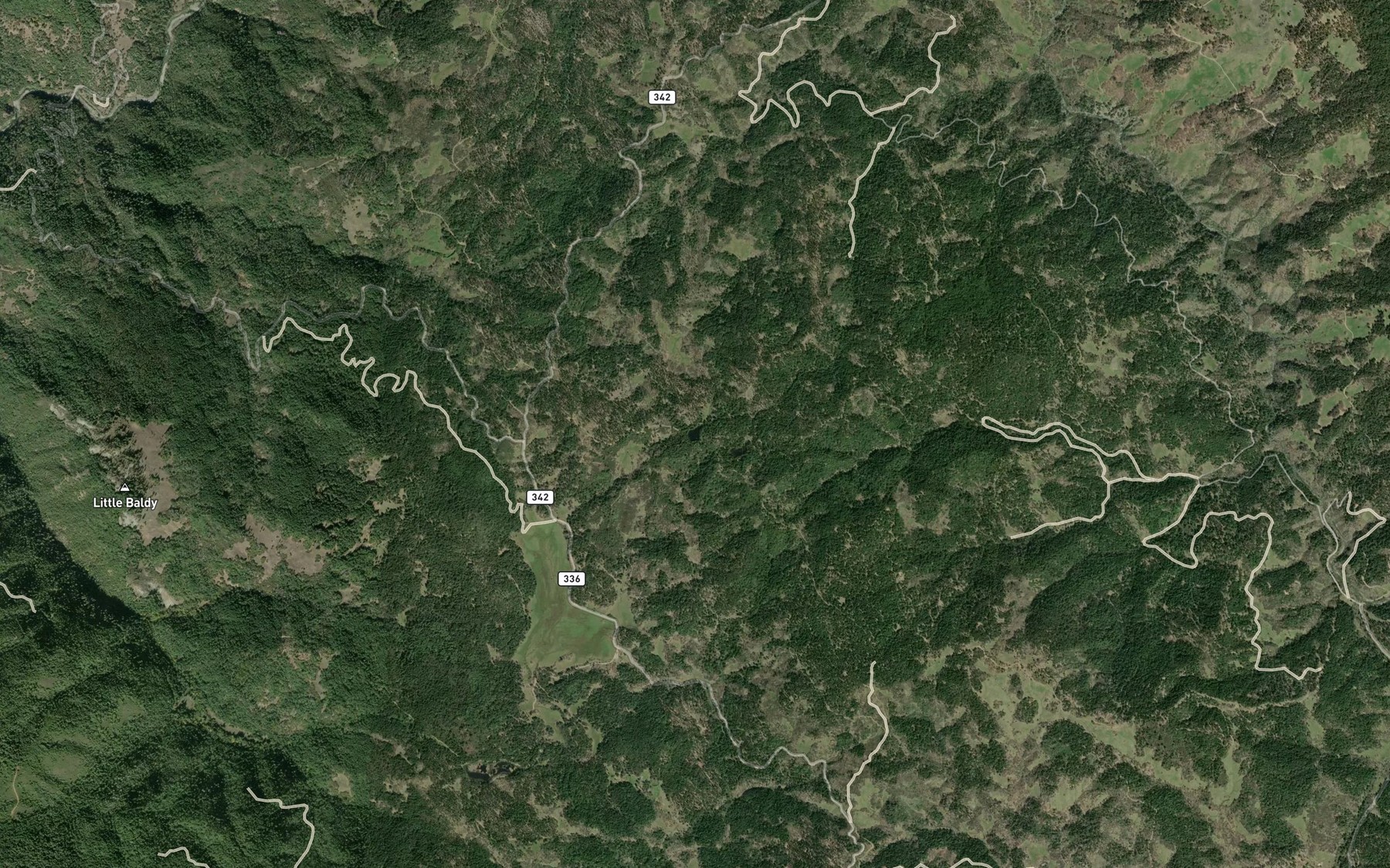 Satellite map of the Who Who Lake