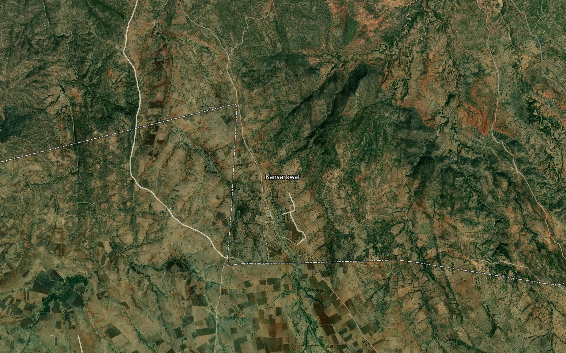 Satellite map of the Kanyarkwat