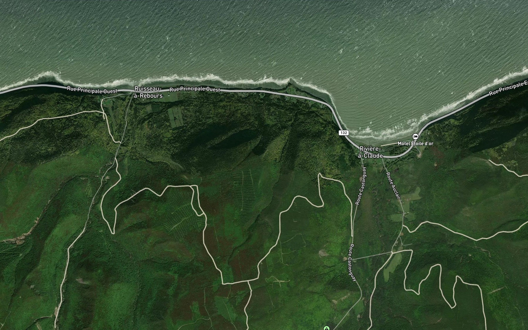 Satellite map of the Coulee a Moise