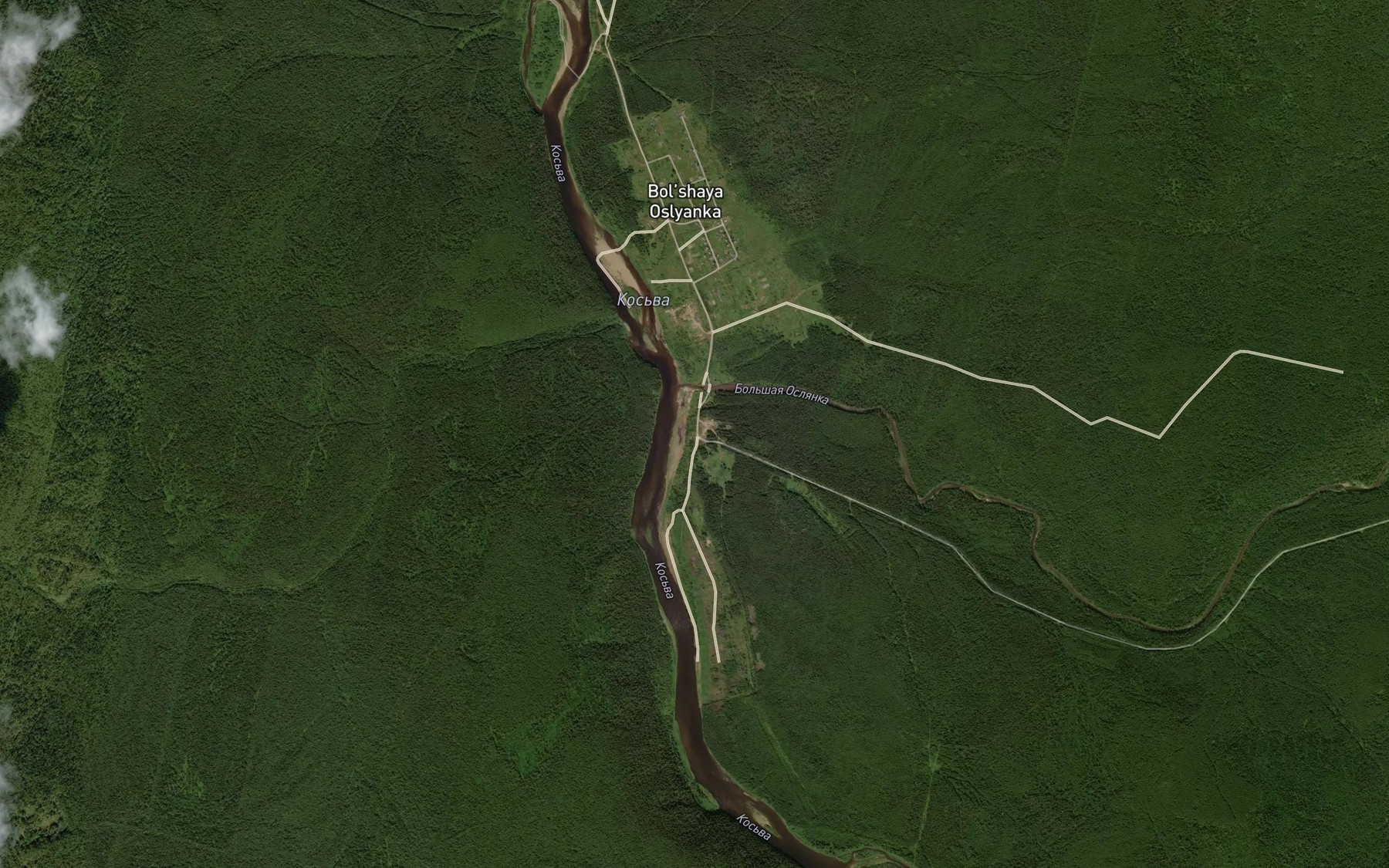 Satellite map of the Bol'shaya Oslyanka