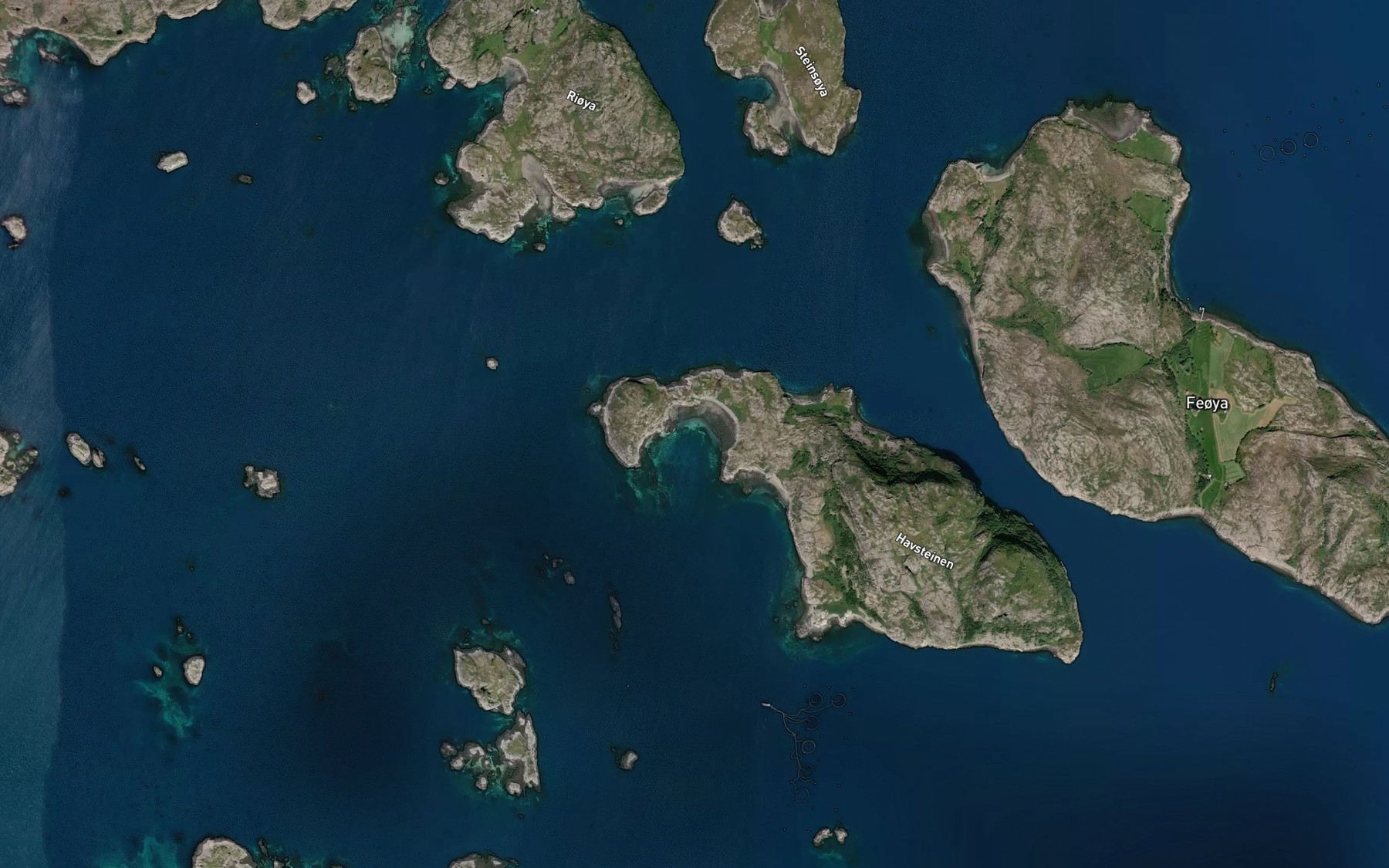 Satellite map of the Grautvika