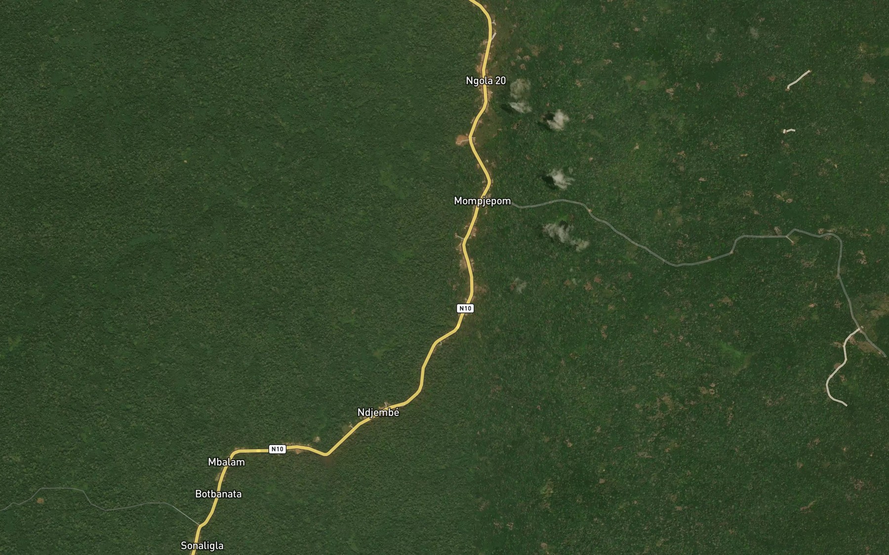 Satellite map of the Baloko