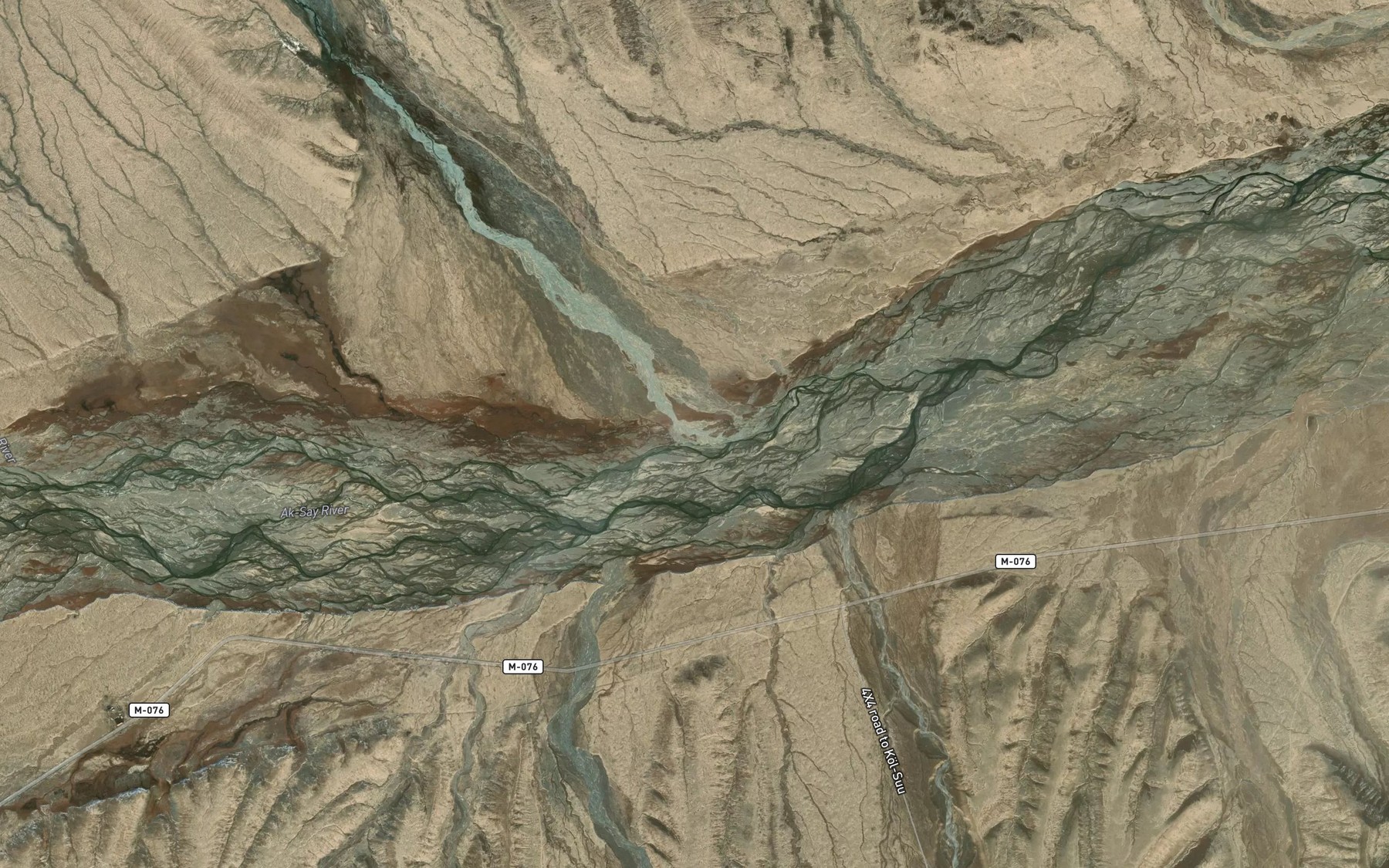 Satellite map of the Dzholbogoshty
