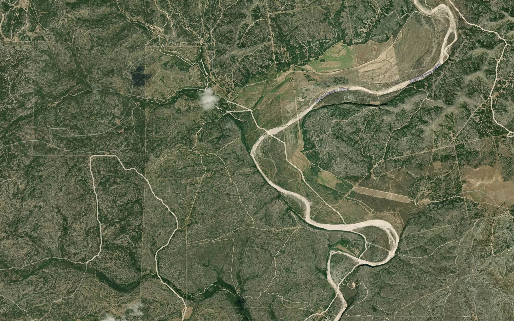 Satellite map of the Bell Sow Bend
