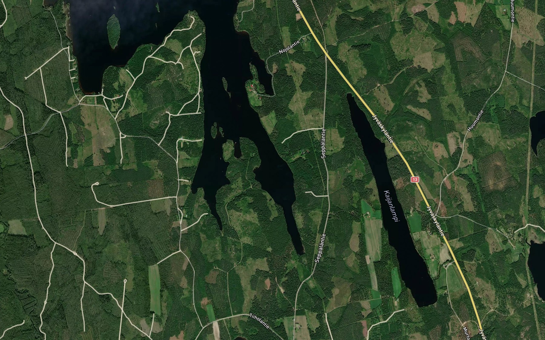 Satellite map of the Revonlahti