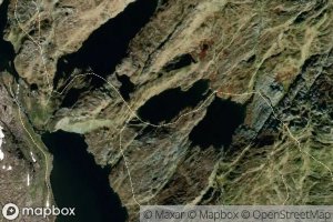 Satellite map of the Gjorstadvatnet,ovre