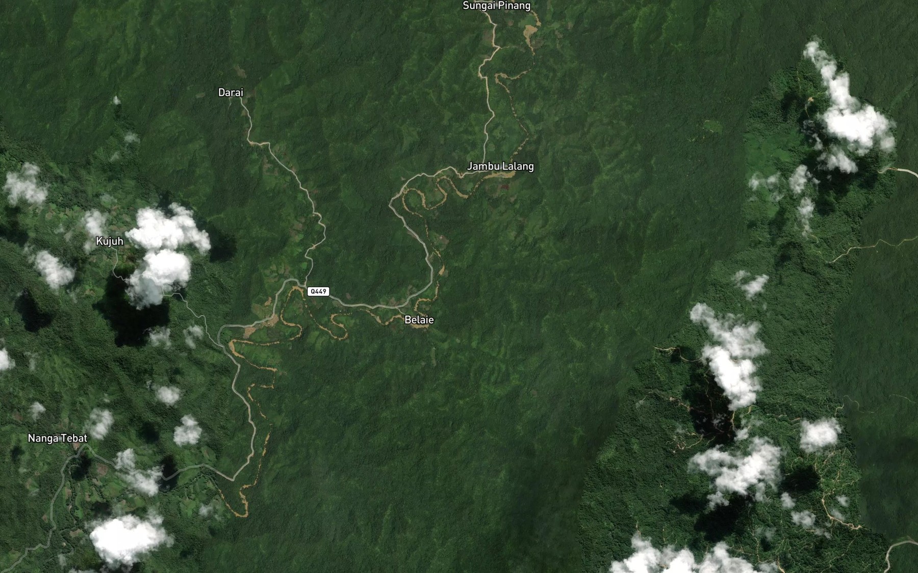 Satellite map of the Sungai Sarawak