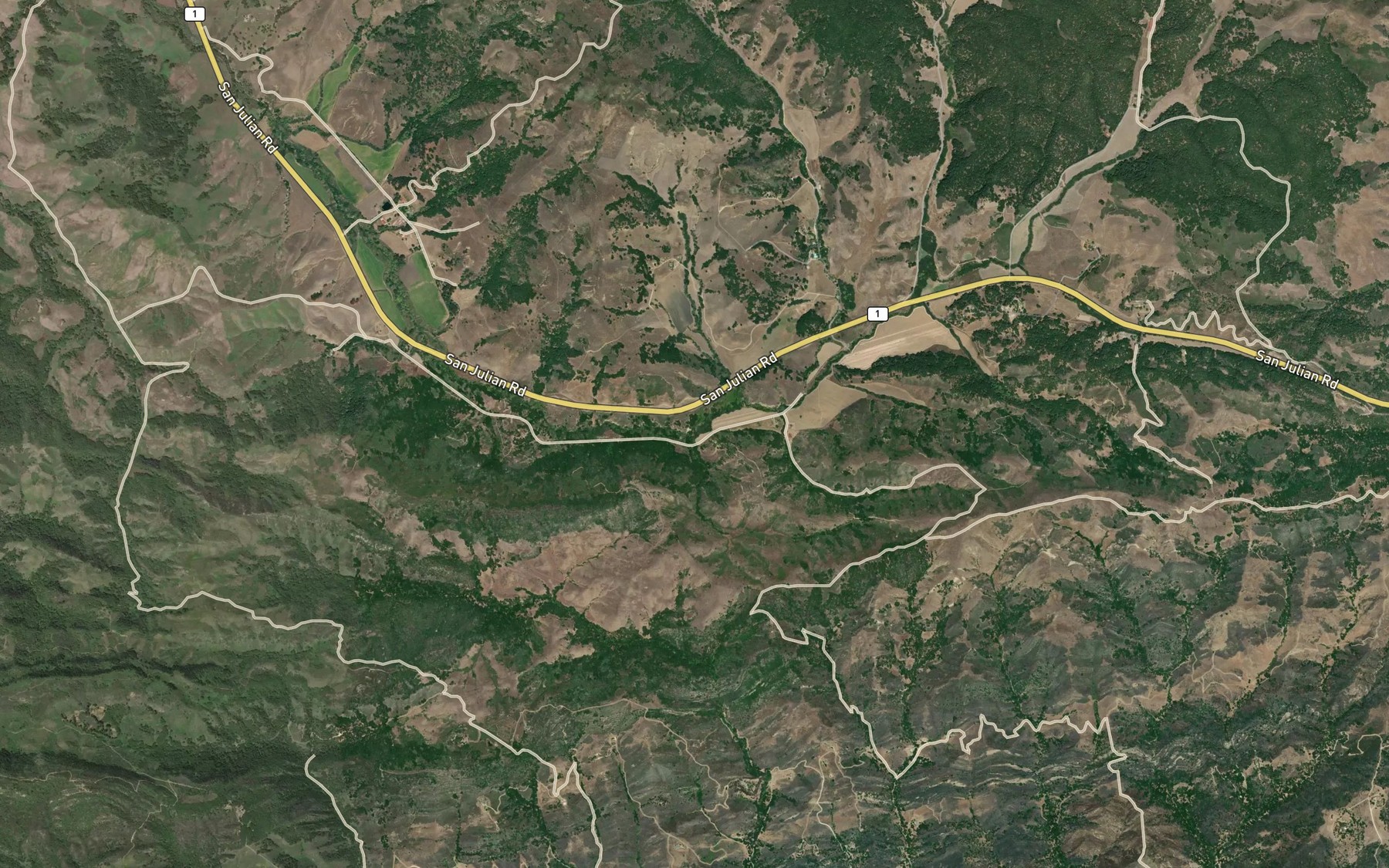 Satellite map of the Gaviotito Creek