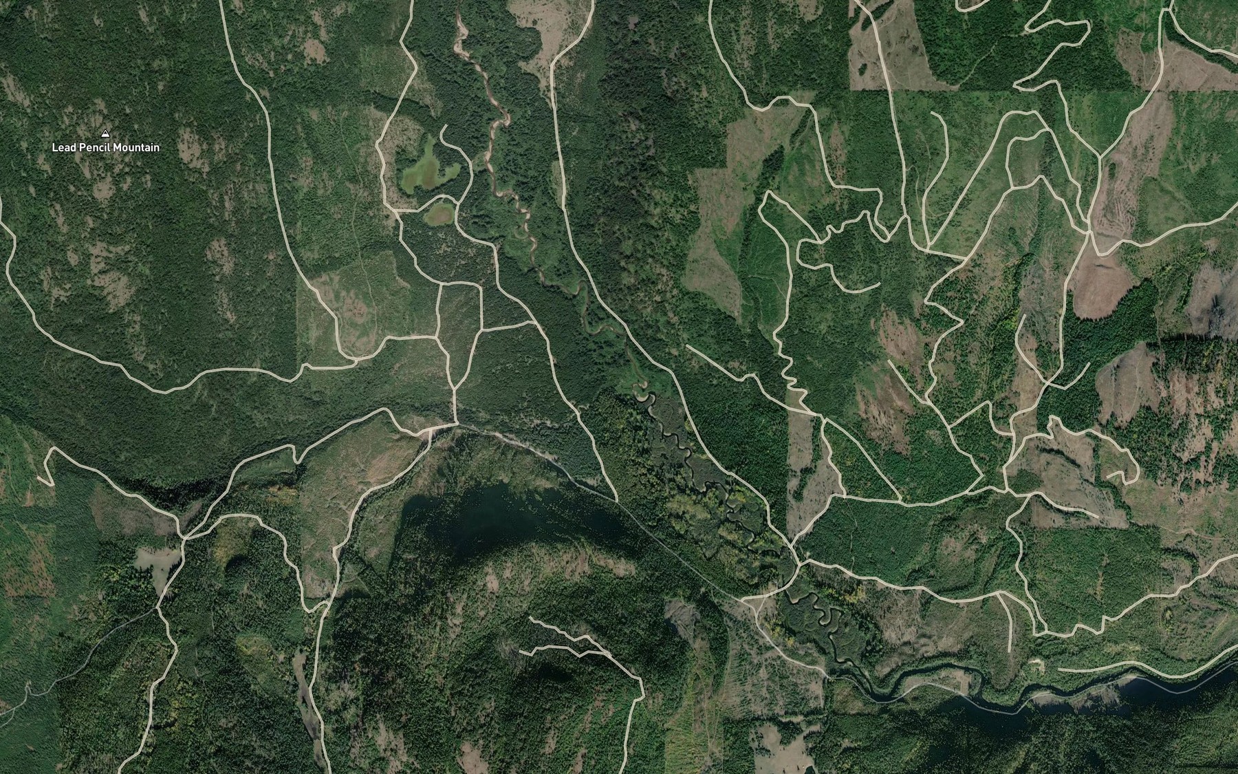 Satellite map of the American Fork Big Sheep Creek