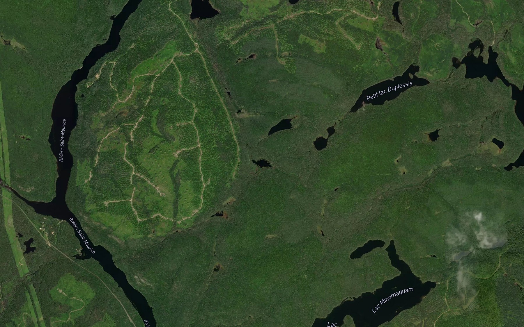 Satellite map of the Lac de la Passe