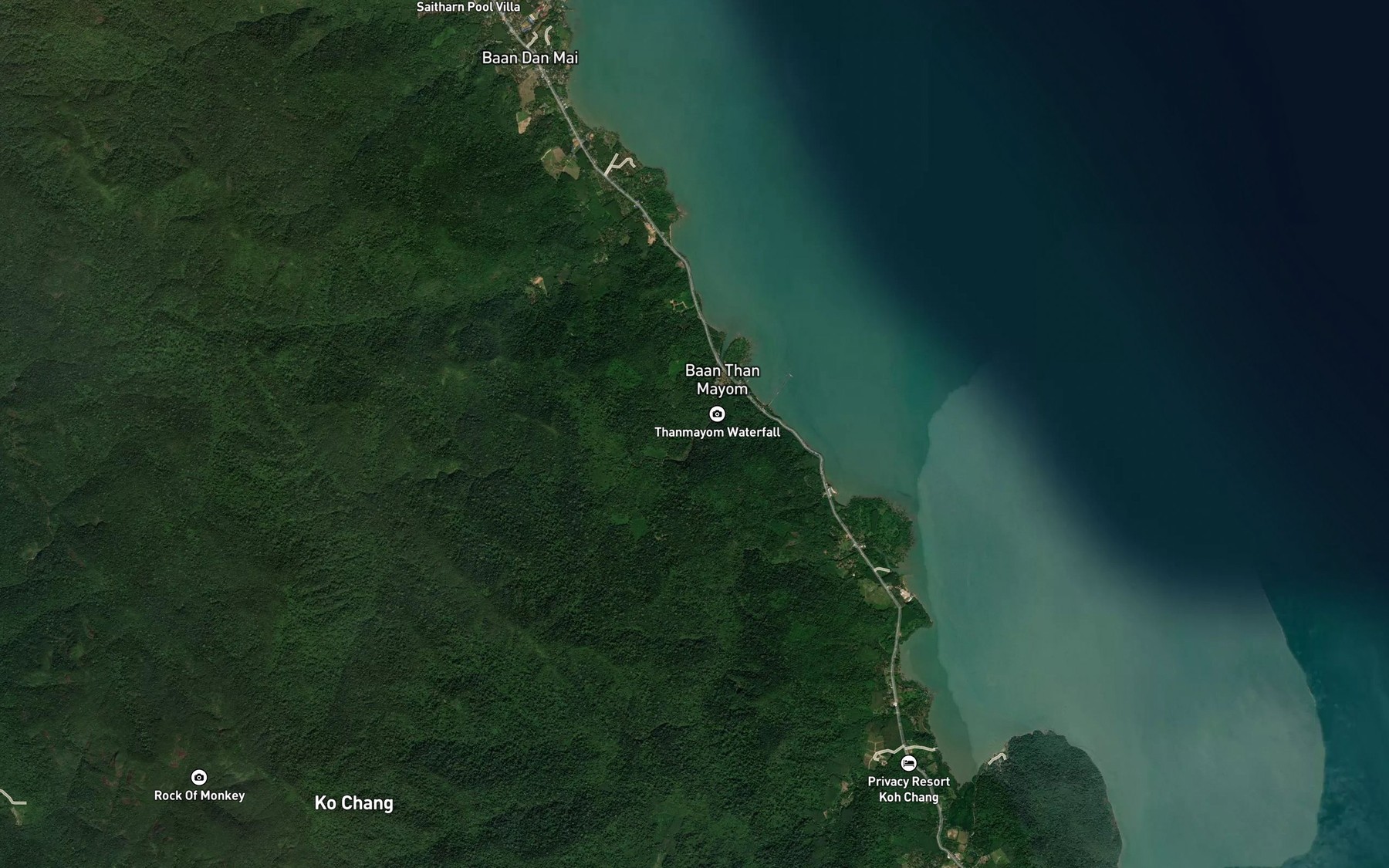 Satellite map of the Nam Tok Than Mayom