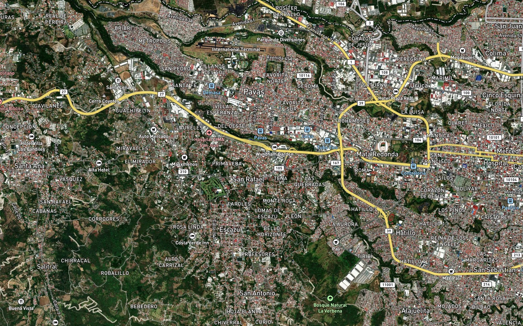 Satellite map of the Rio Chiquero