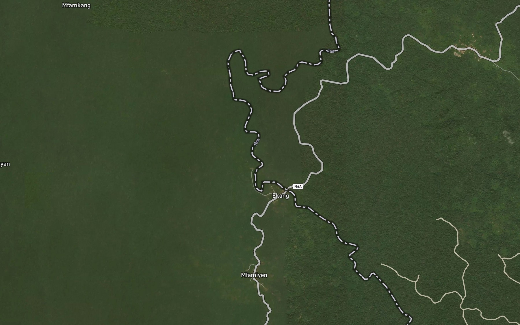 Satellite map of the Achan
