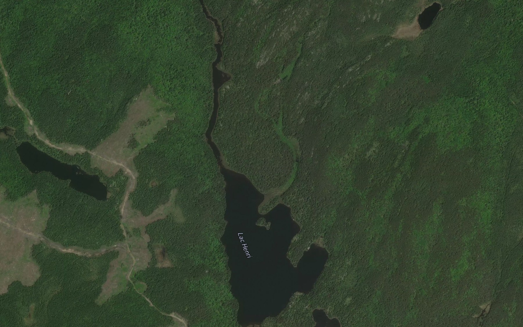 Satellite map of the Lac Henri