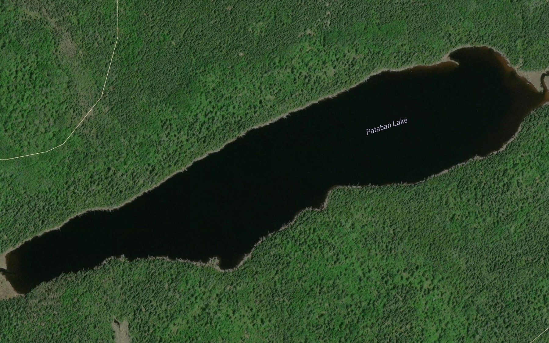 Satellite map of the Pataban Lake