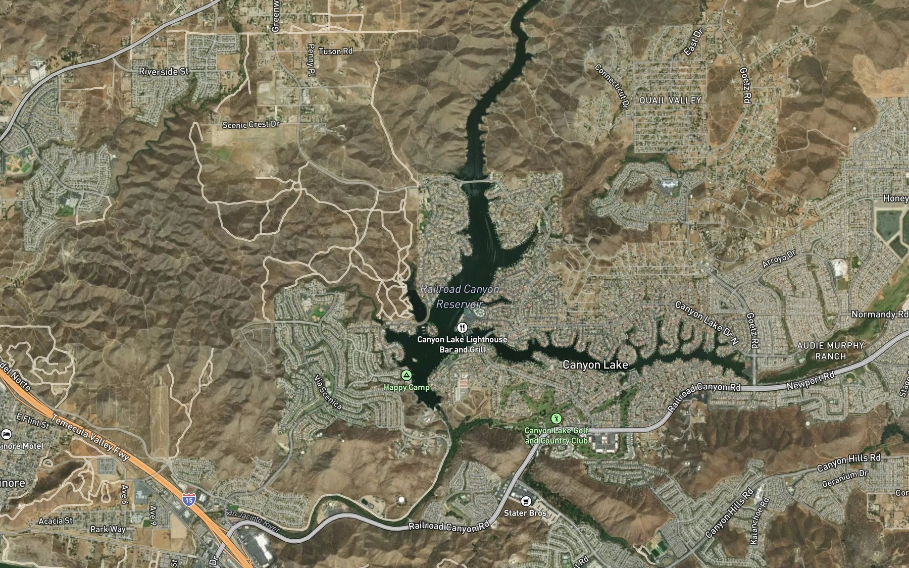 Satellite map of the Spot 9
