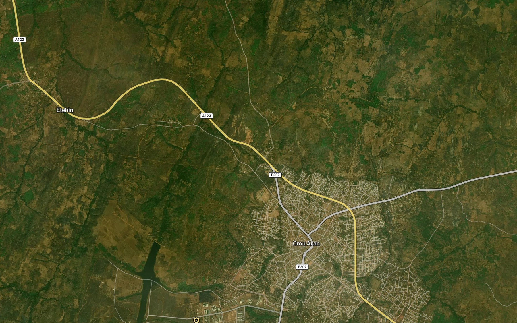 Satellite map of the RiverAgabo