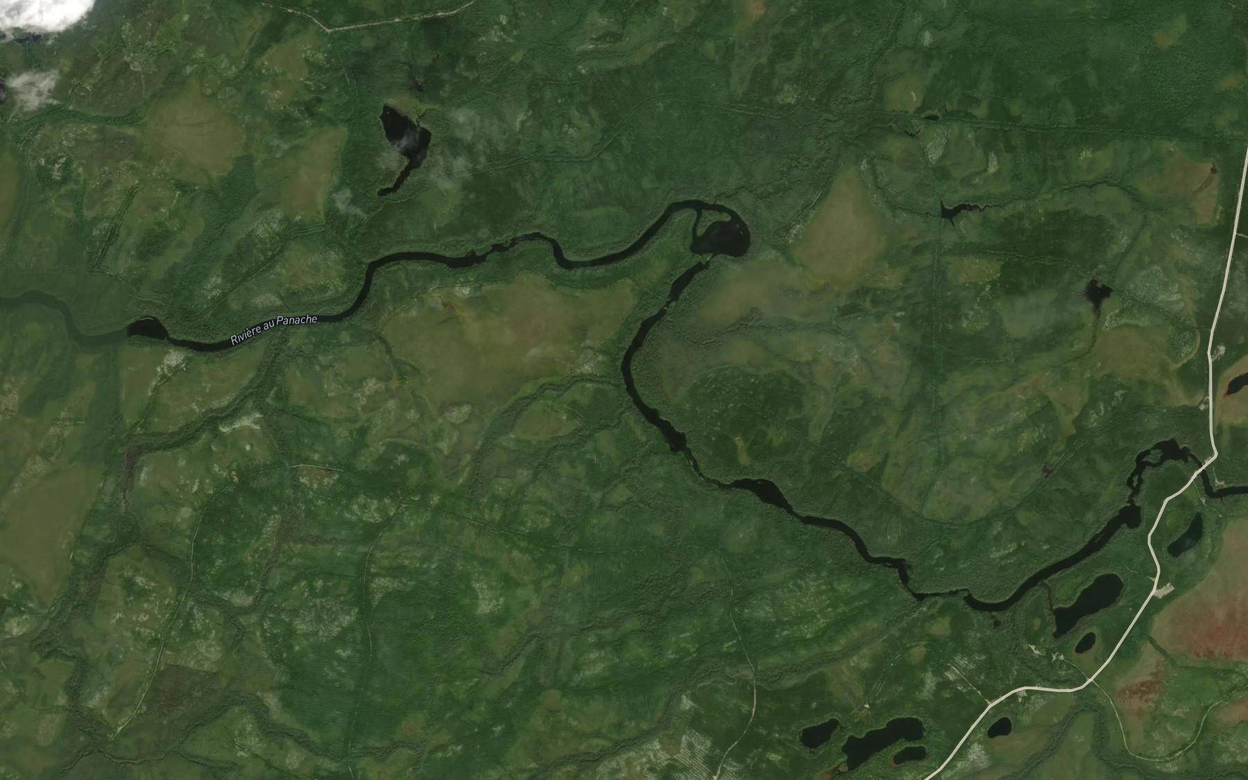 Satellite map of the Ruisseau des Perlures