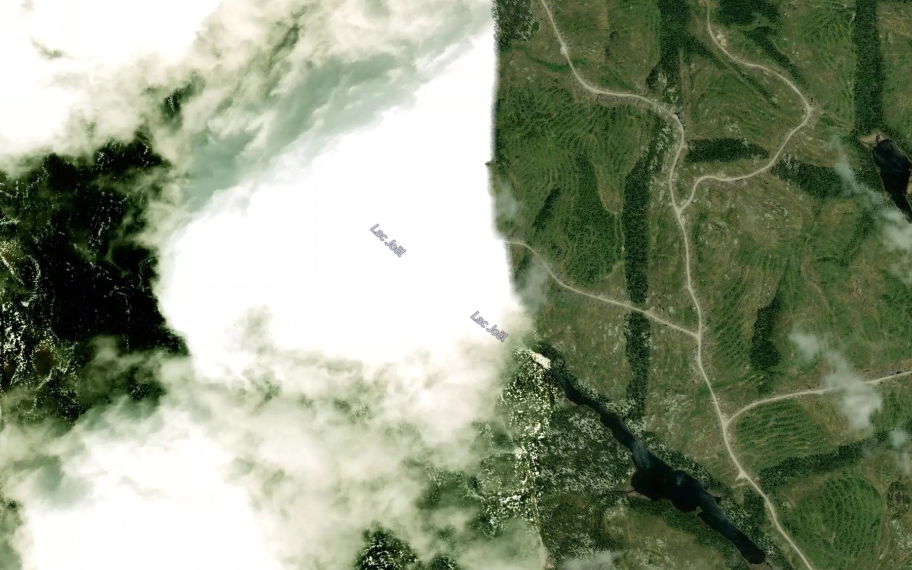 Satellite map of the Lac Joel