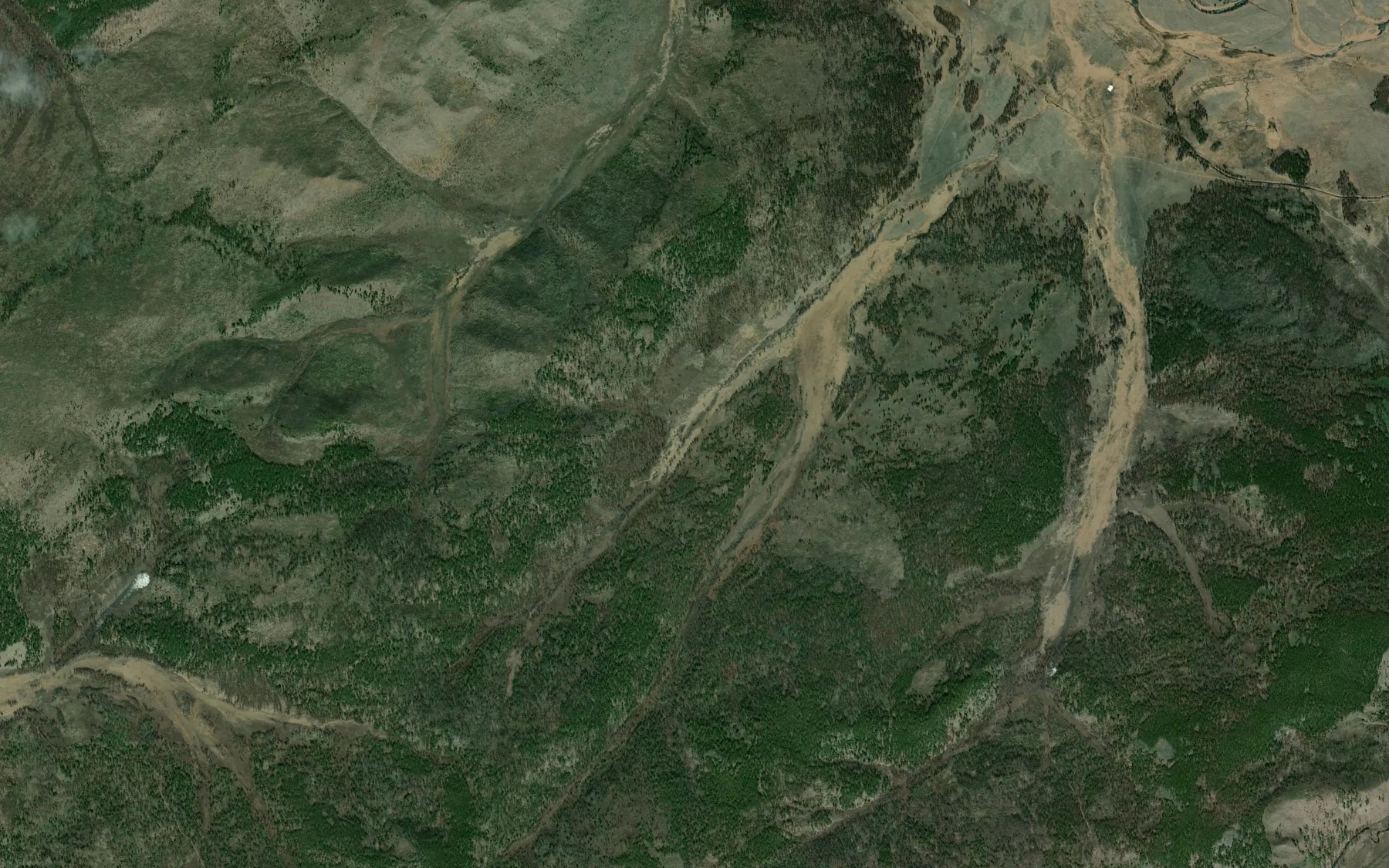Satellite map of the Pad' Byrka