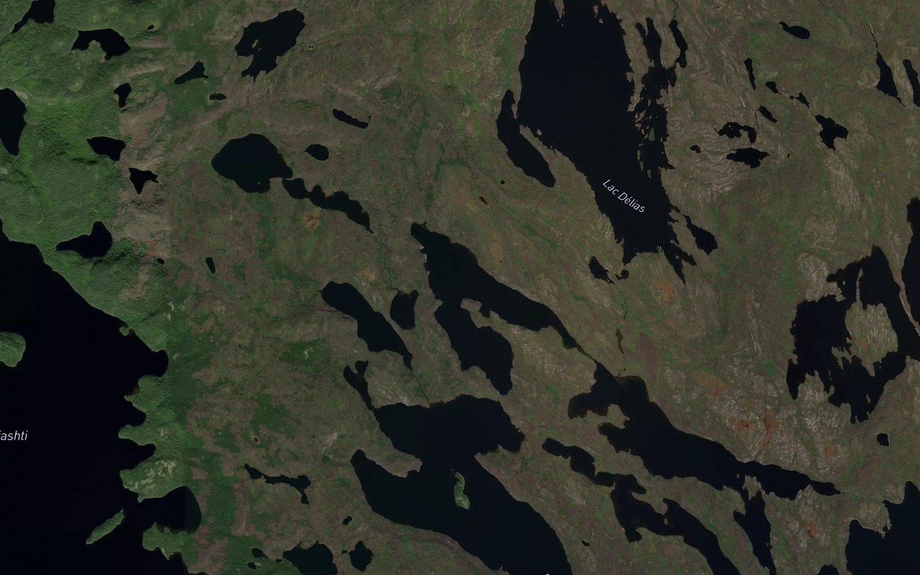Satellite map of the Lac Ledoux