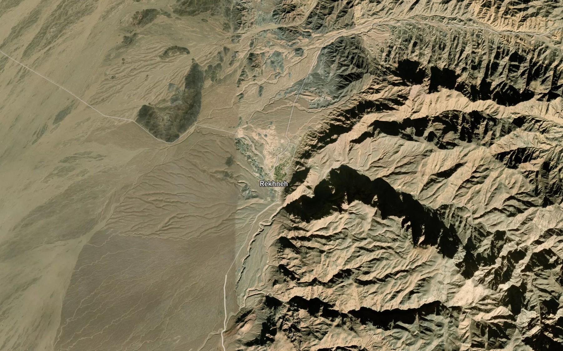 Satellite map of the Cheshmeh-ye Zergi