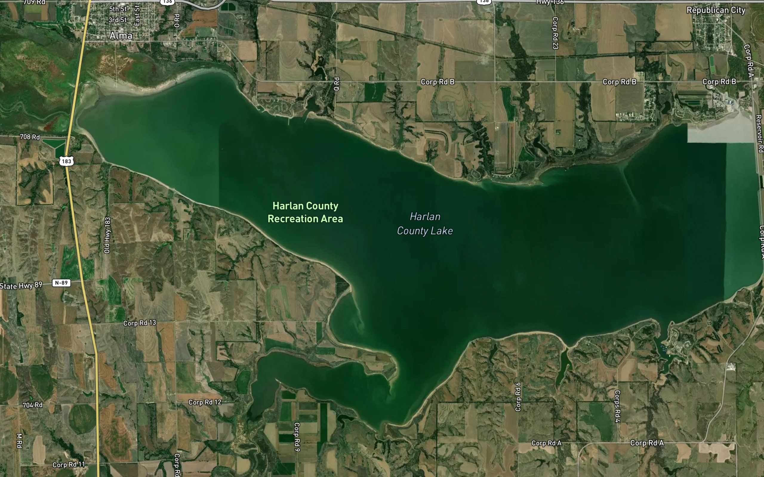 Harlan County Lake