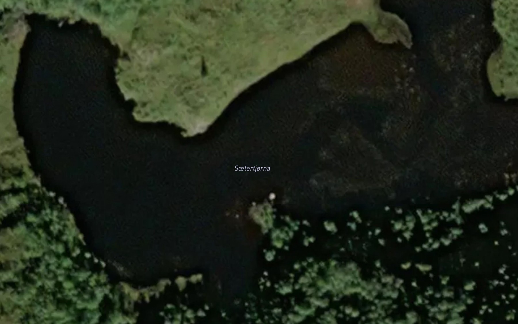 Satellite map of the Saetertjorna