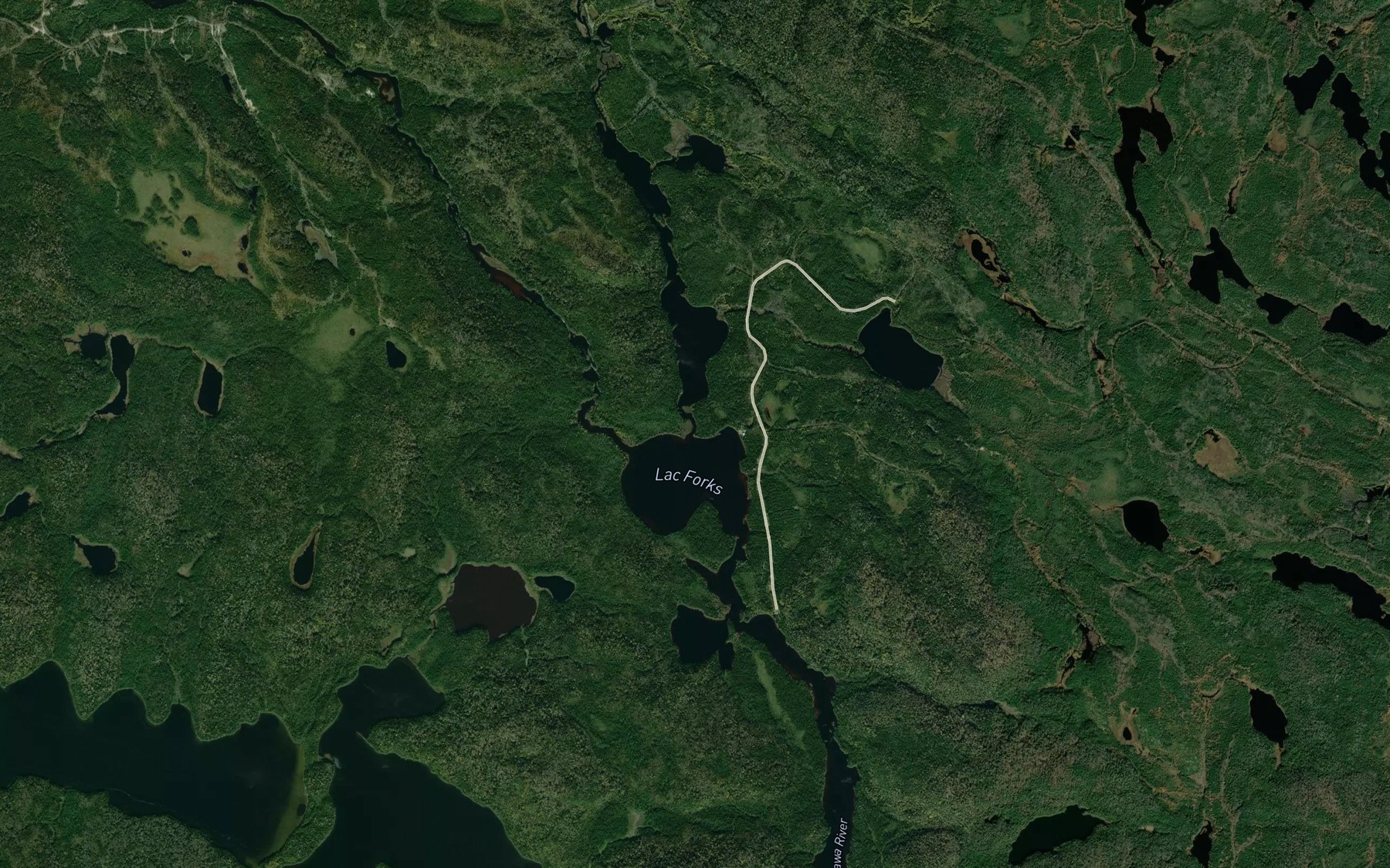 Satellite map of the Ruisseau Joliette