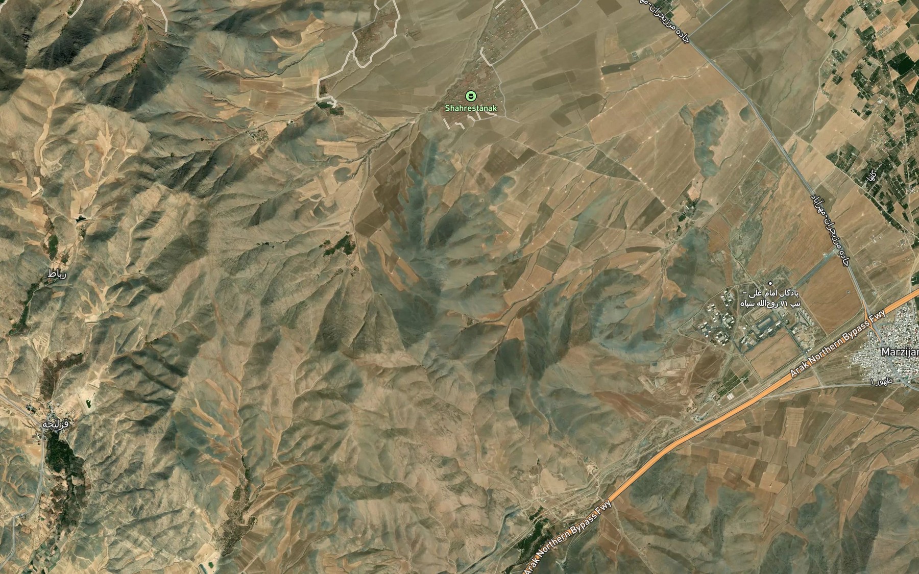 Satellite map of the Cheshmeh-ye Darreh-ye Sarnaj