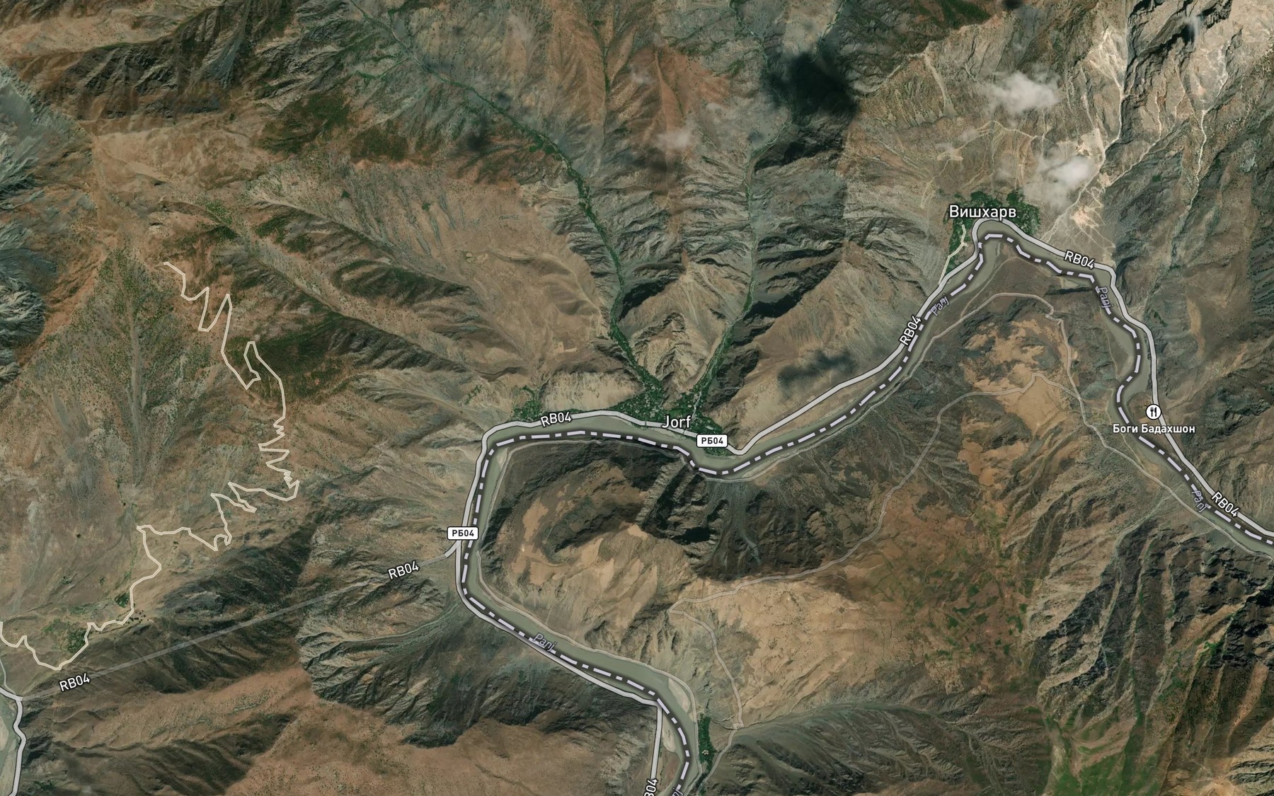 Satellite map of the Jorf