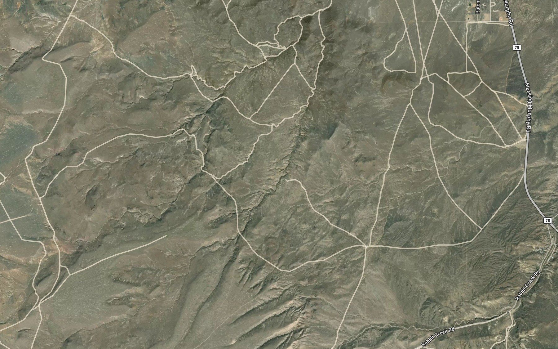 Satellite map of the Willow Spring