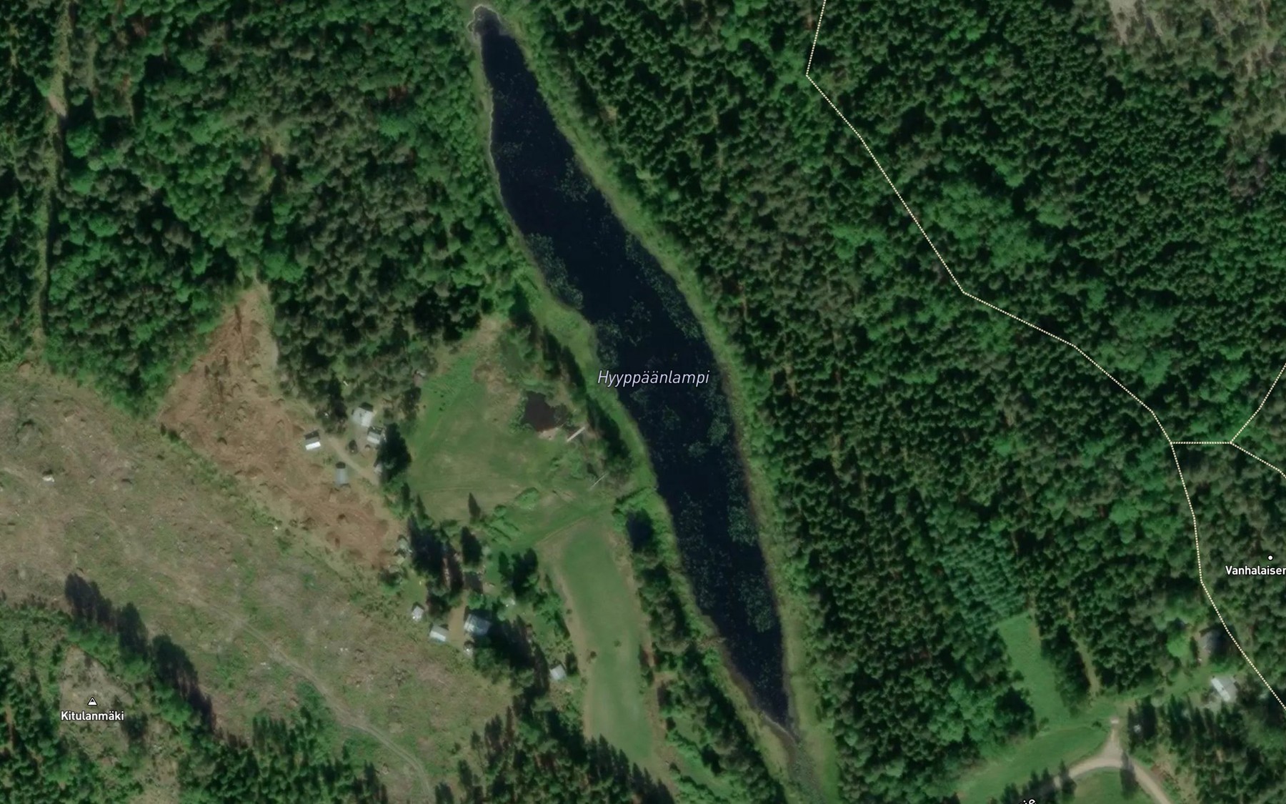 Satellite map of the Hyyppaanlampi