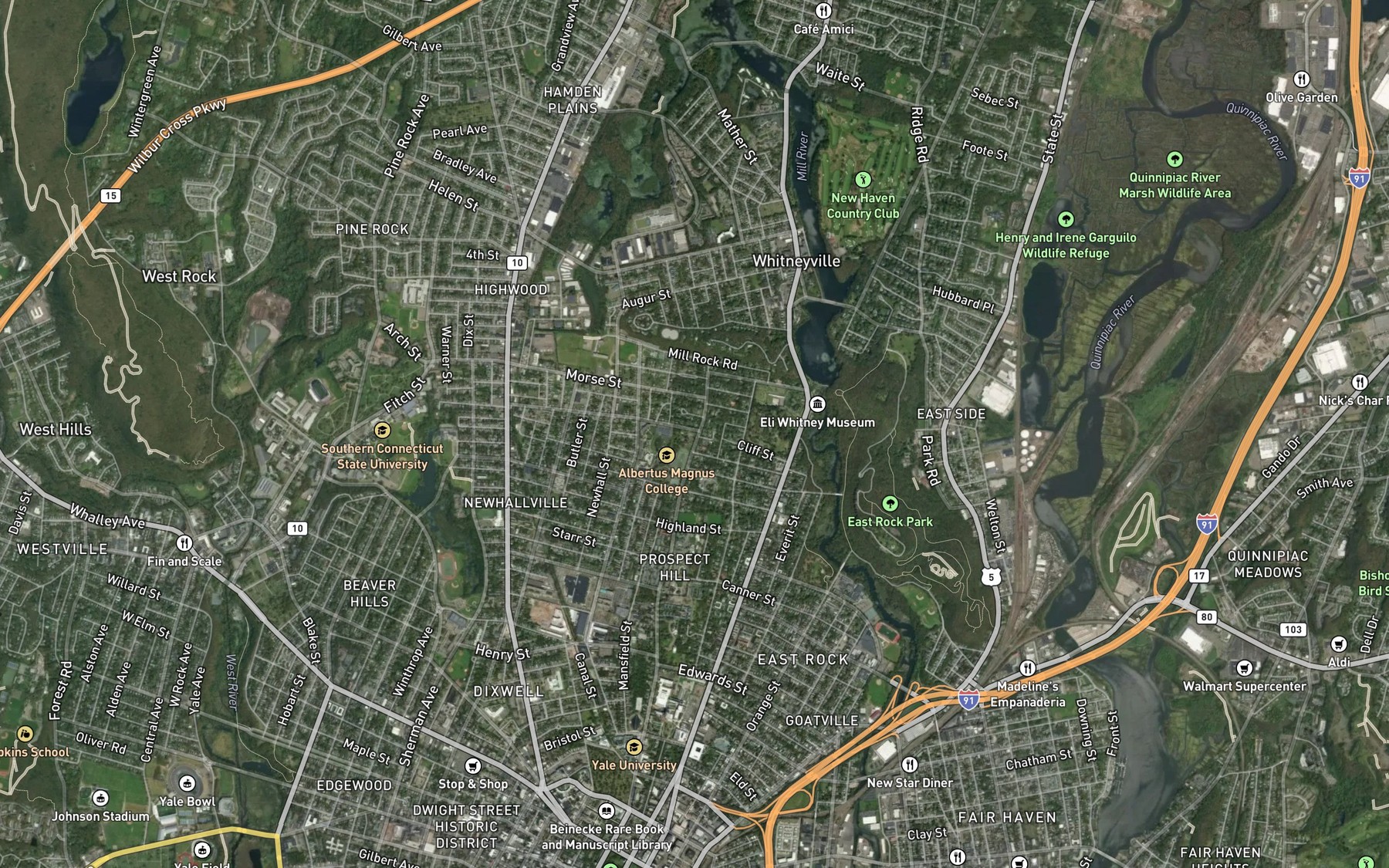 Satellite map of the Ball Spring (historical)