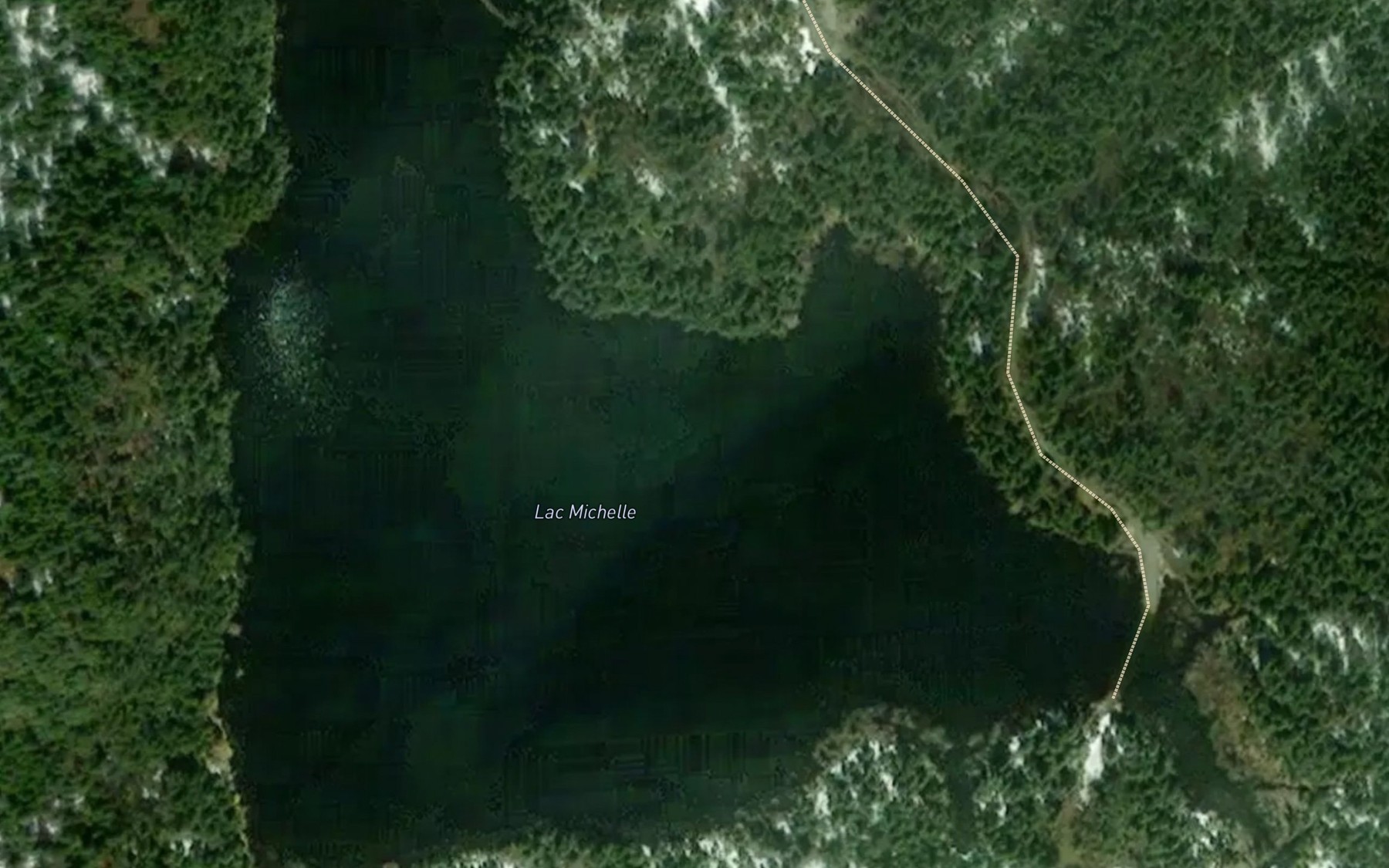 Satellite map of the Lac Michelle