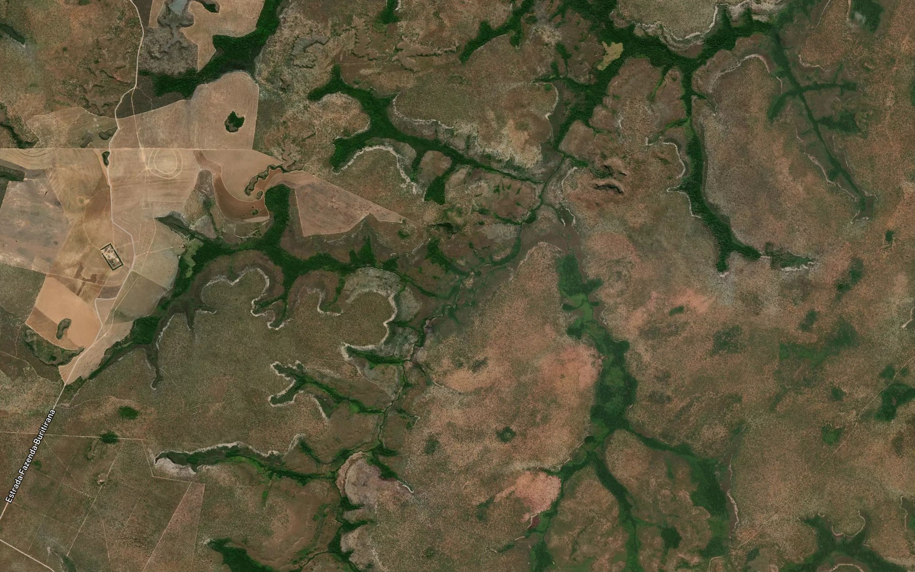 Satellite map of the Corrego Idoneo