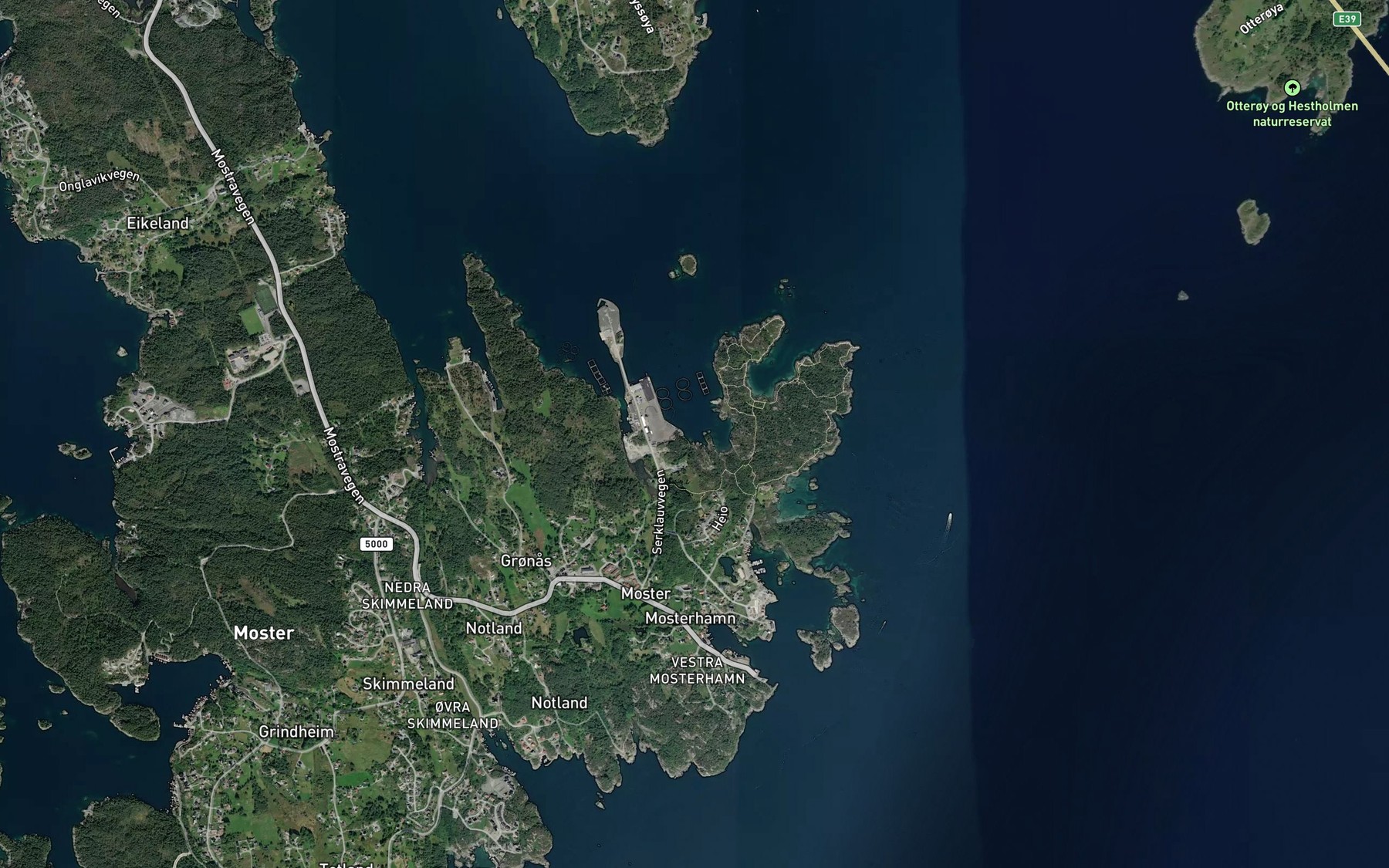 Satellite map of the Halvardsvika