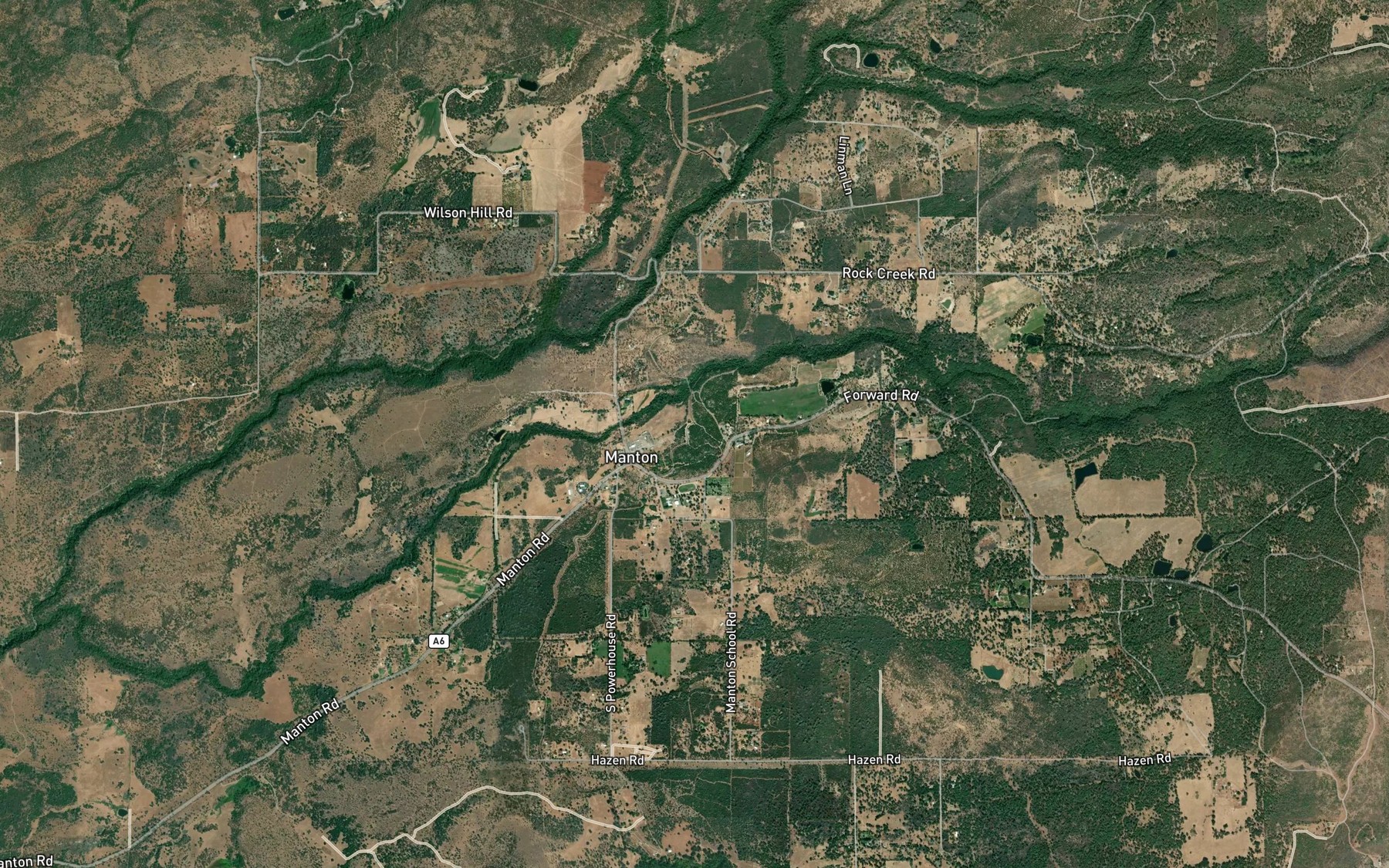 Satellite map of the Cross Country Ditch