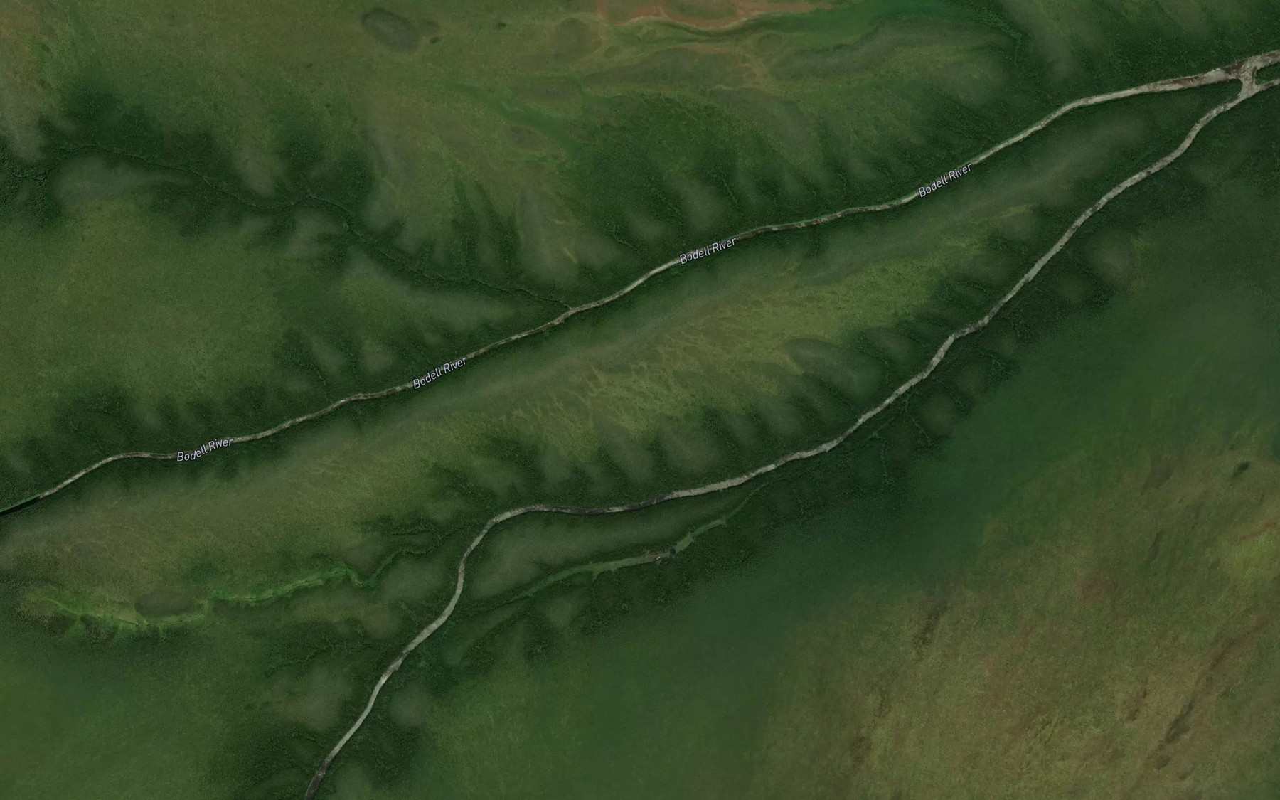 Satellite map of the Pesekanaskoskau River