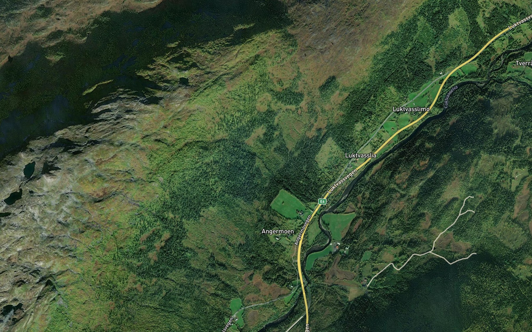 Satellite map of the Angermobekken