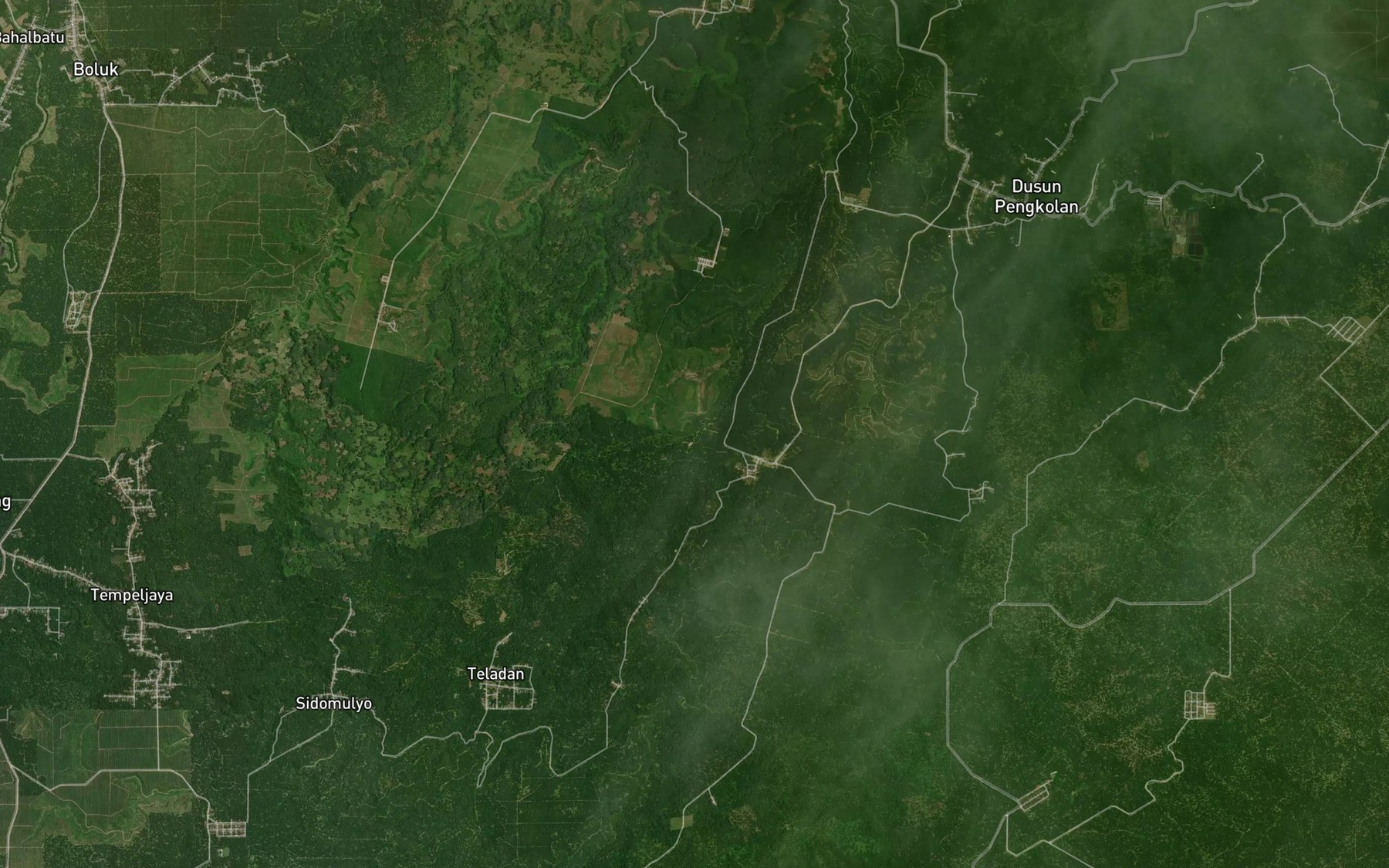 Satellite map of the Bah Borhu