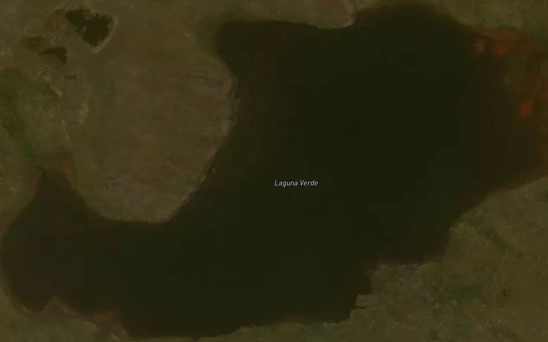 Satellite map of the Laguna Verde