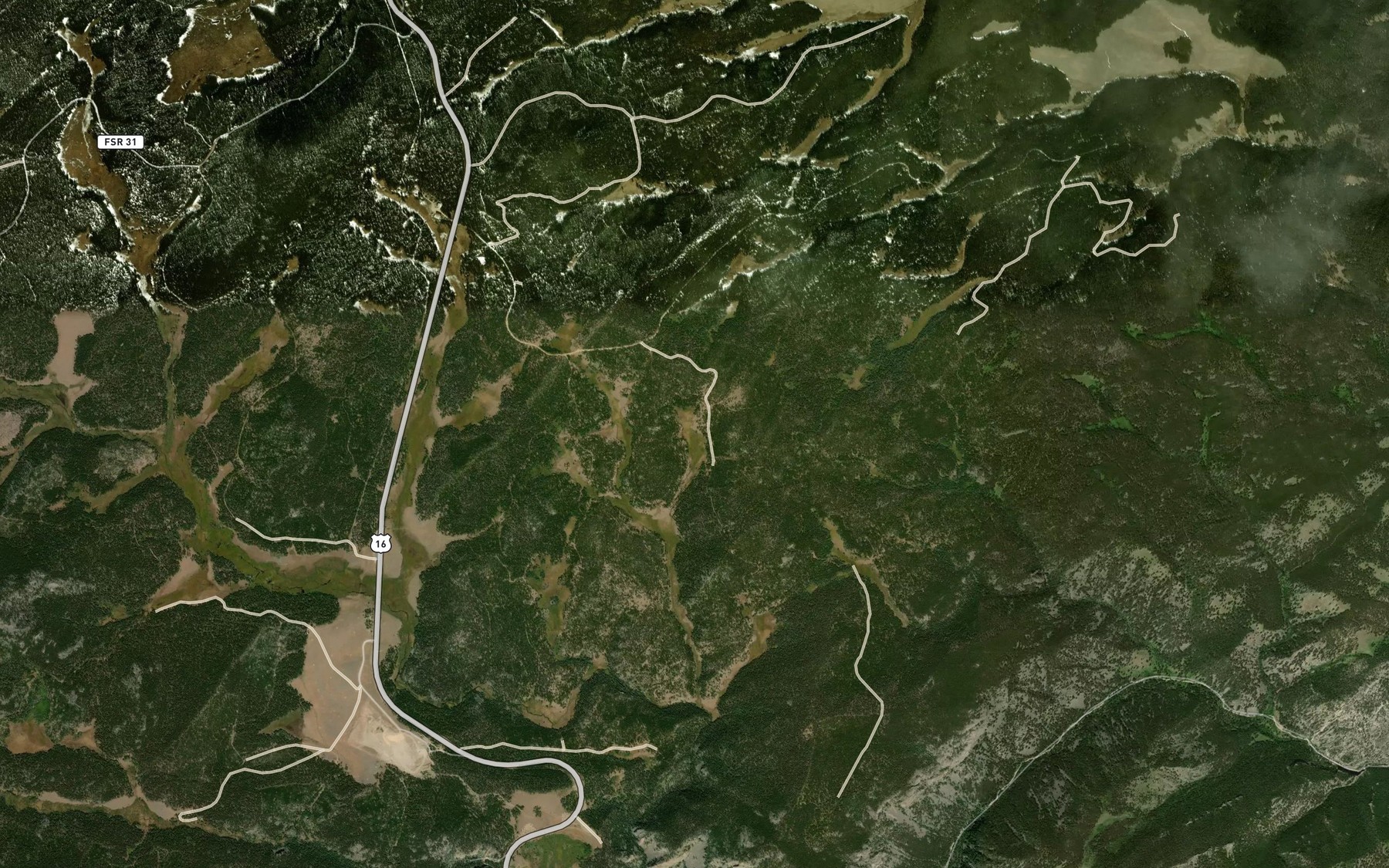 Satellite map of the East Long Park Spring Number 2