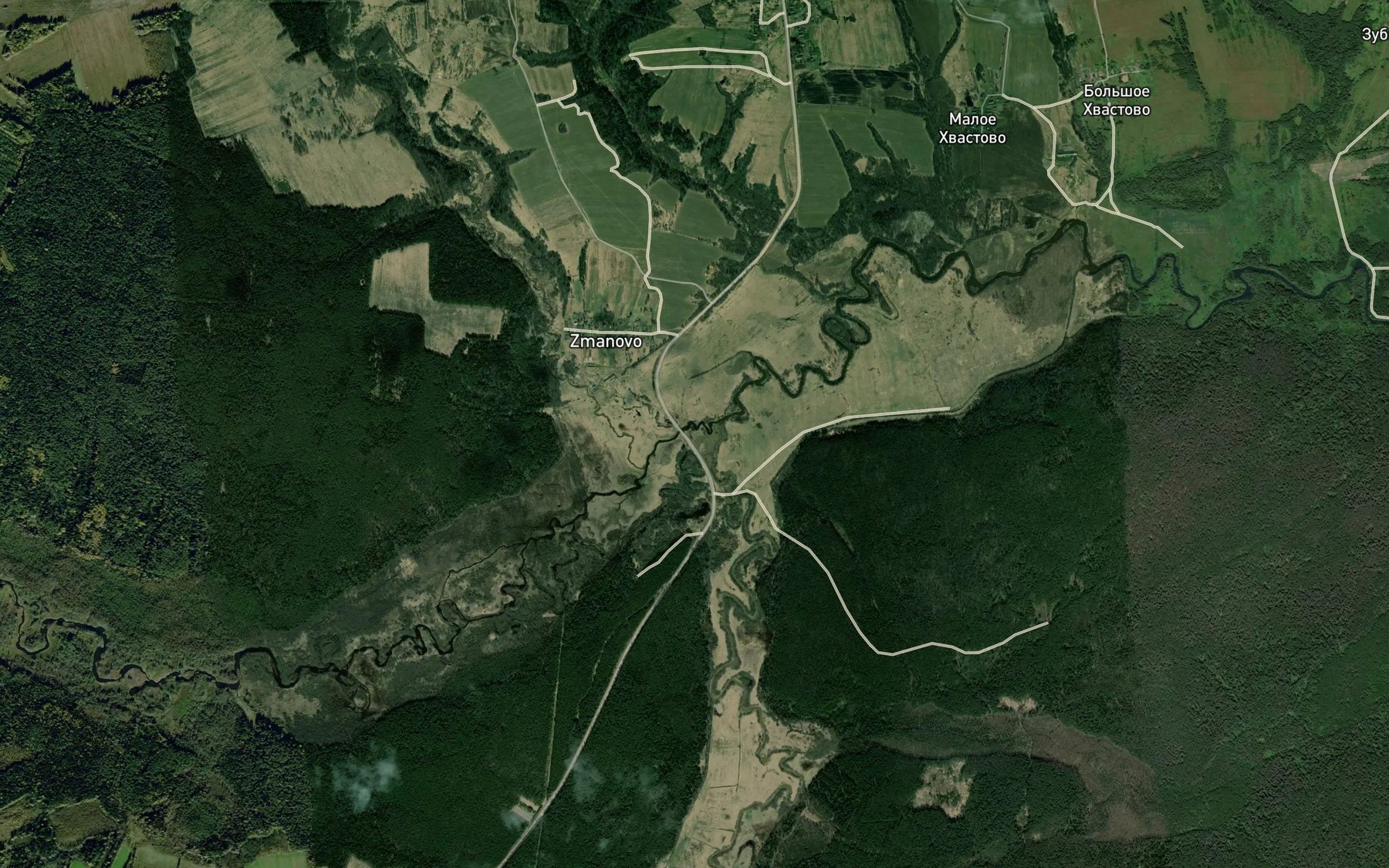 Satellite map of the Il'ma