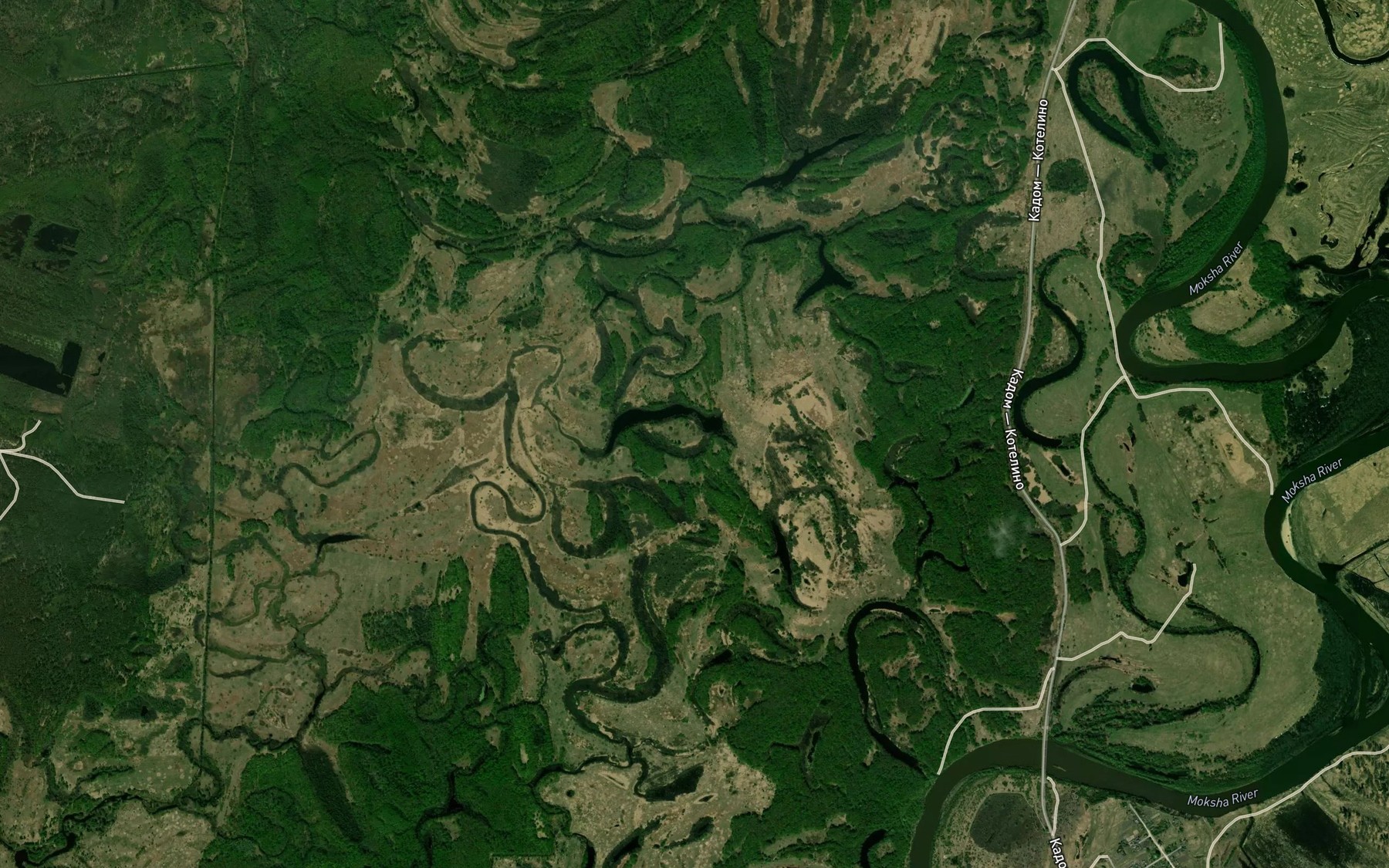 Satellite map of the Ozero Vecherki