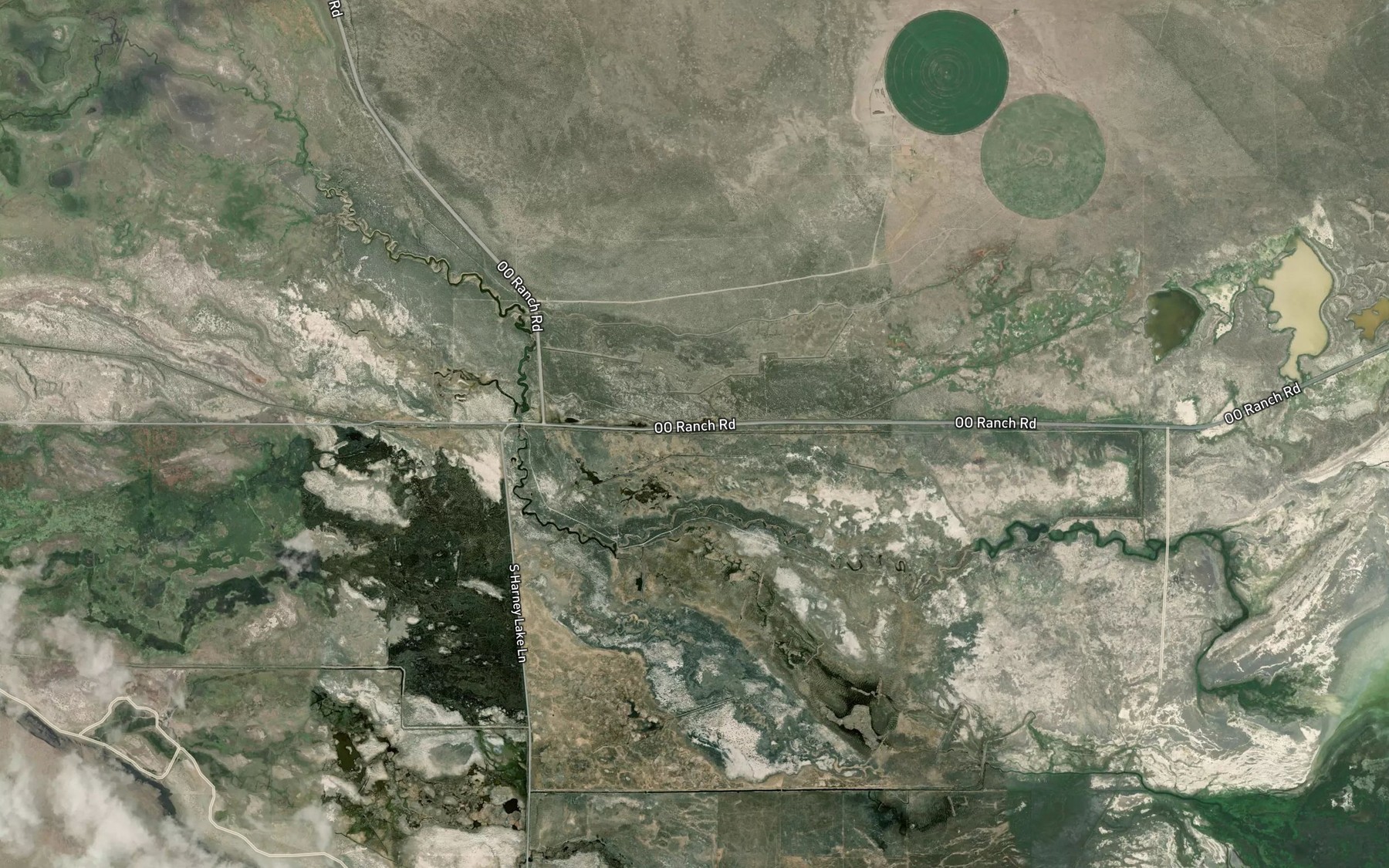 Satellite map of the Saint Clair Canal