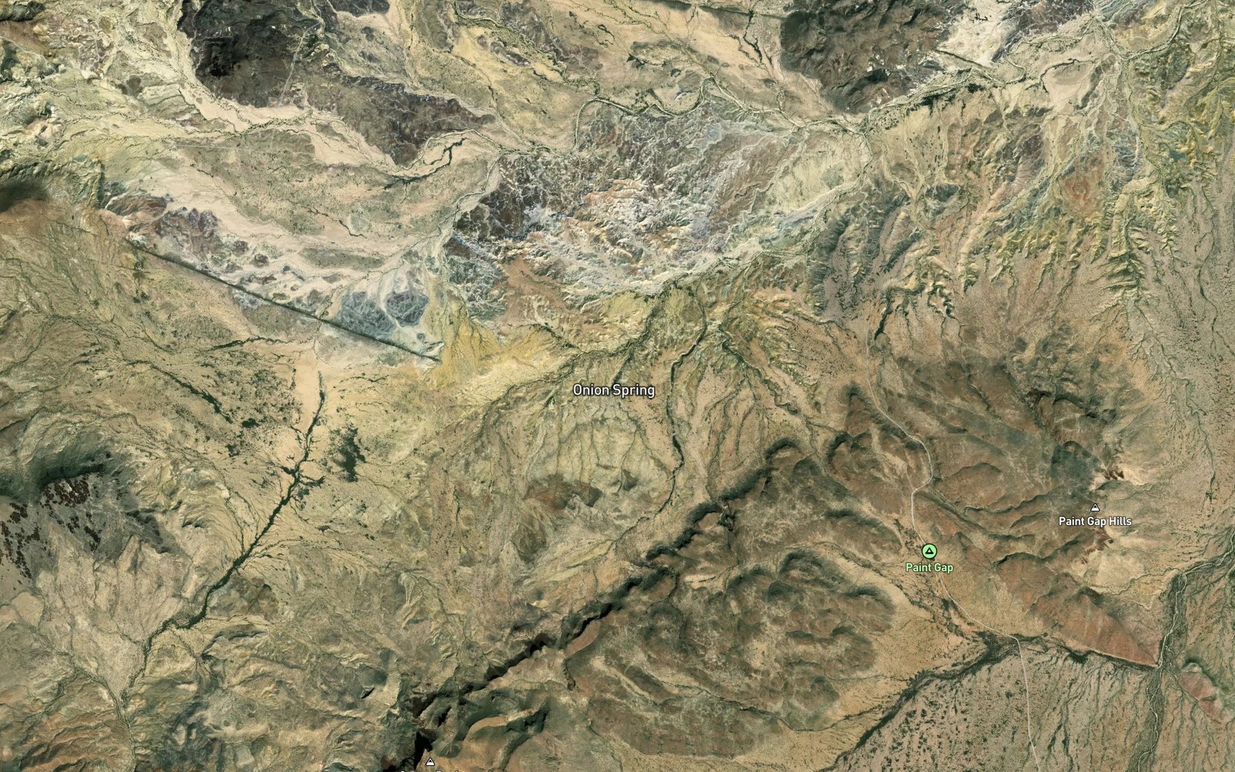 Satellite map of the Onion Spring